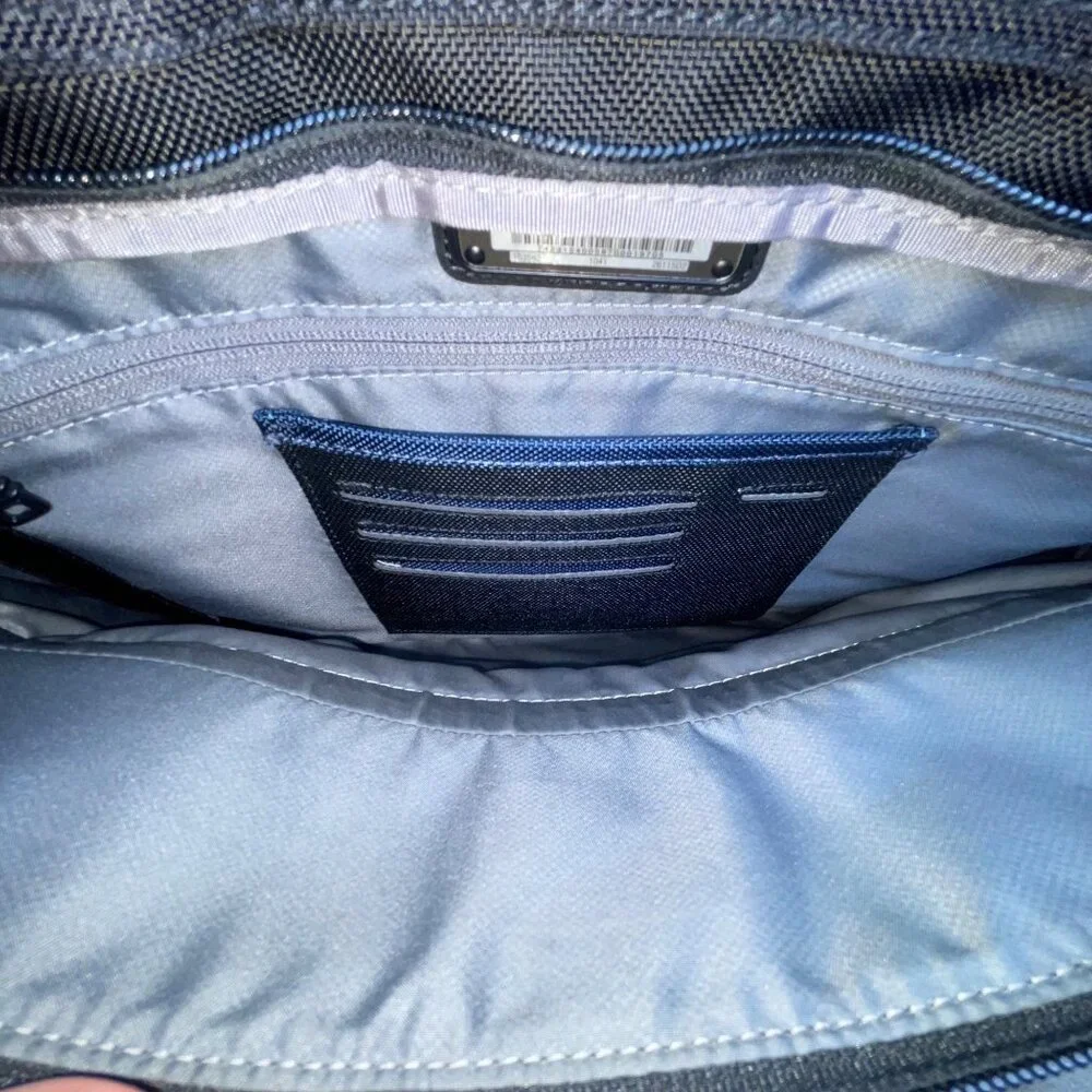 Tumi Men’s Black Nylon Multiple Compartments Durable Briefcase Messenger Bag